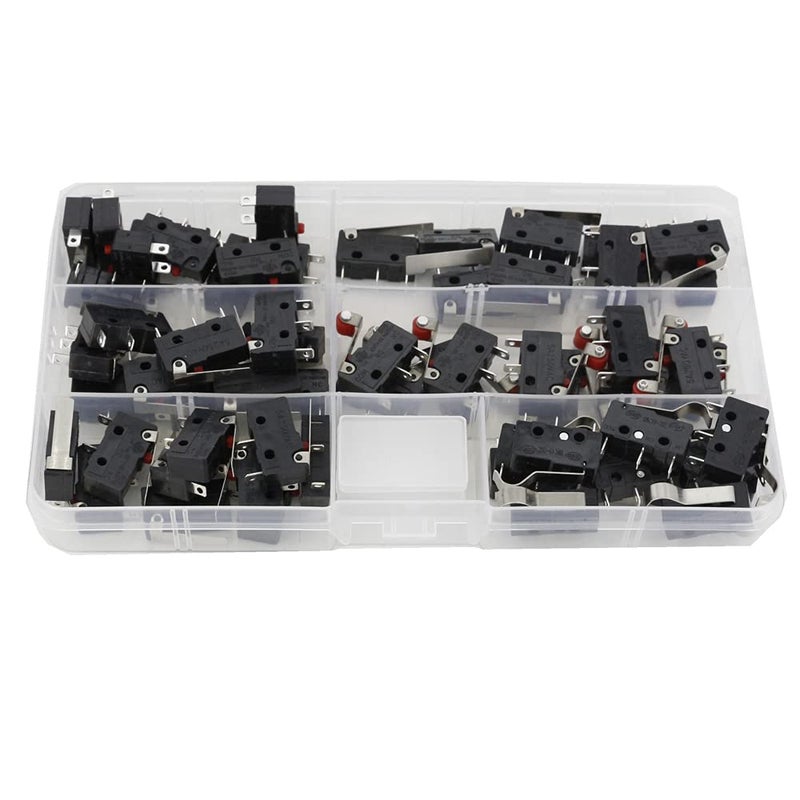CNLW 60 PCS Micro Switch/Box Long Life All New 5A 250VAC KW11-3Z Micro Switch Tact Switch on Off - Image 3